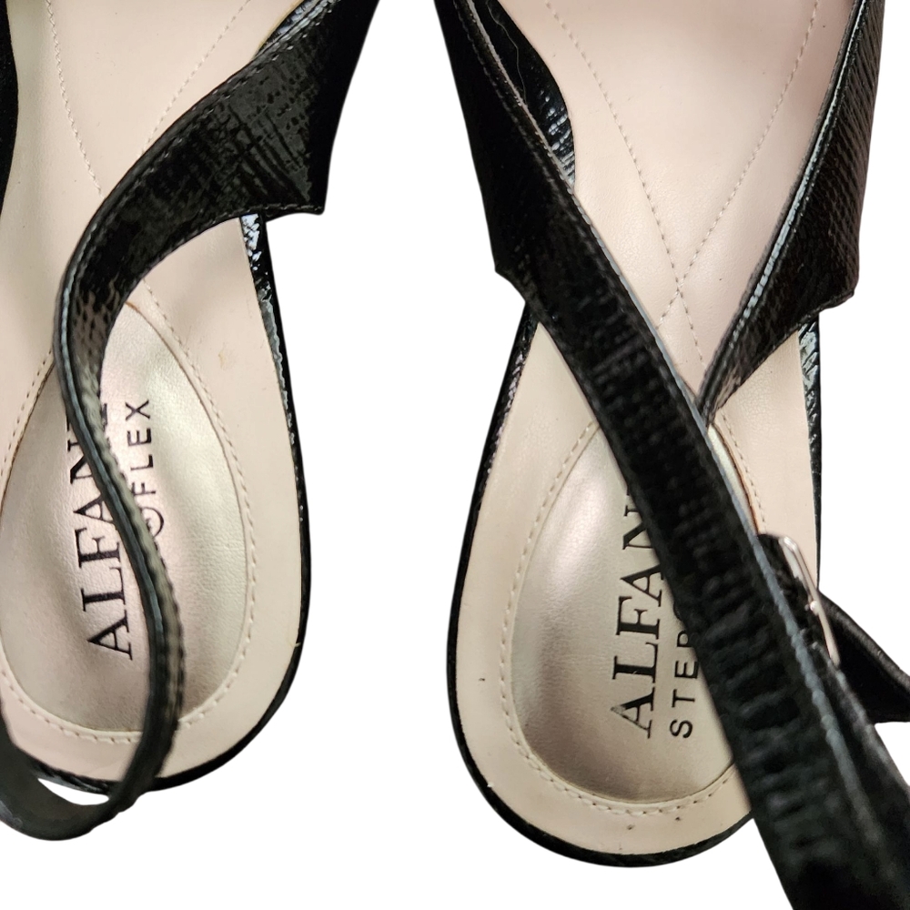 Alfani Heels Women's Step 'N Flex Babbsy Pointed Toe Slingback Pumps Black 7.5 - Picture 7 of 11